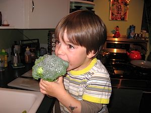 haven eating raw broccoli